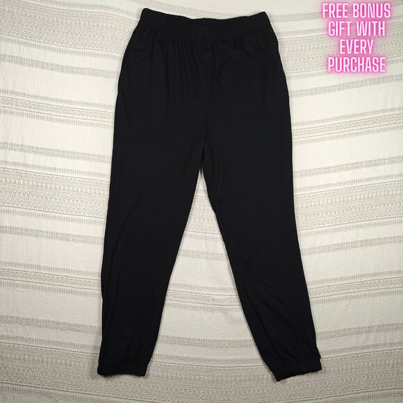 Shosho Comfy Black Lounge Pants with Pockets Women's Size XL Casual - Picture 1 of 6